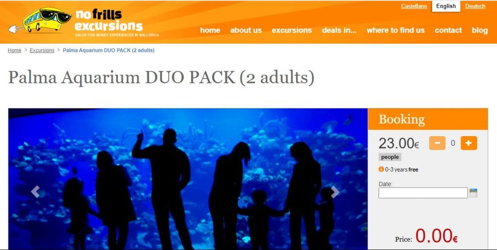Ticket to palma aquarium special offer