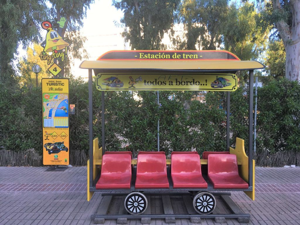 Bus stop of  Ting Ting Train 