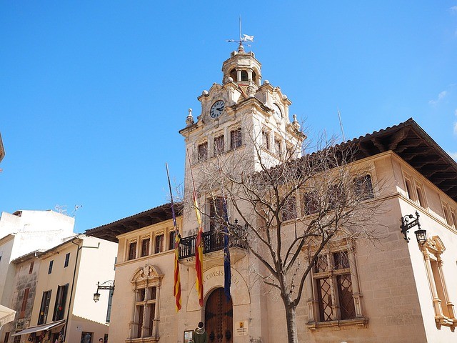 Town hall building in Alcudia