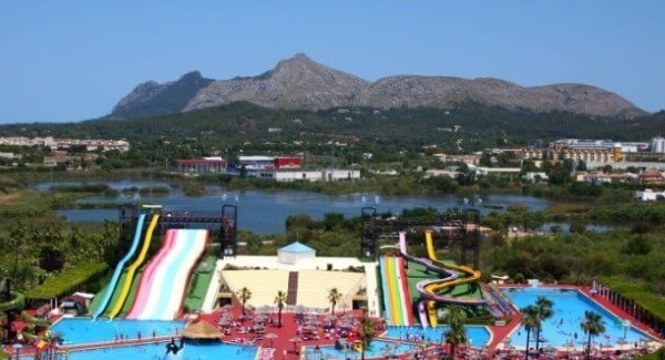View for the Hidropark in Puerto Alcudia