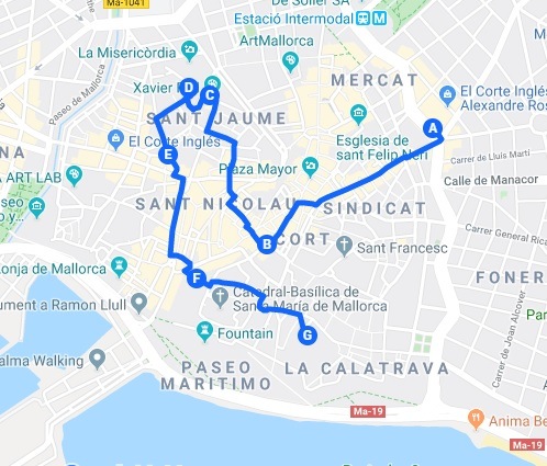 Route of Nativites in Palma de Mallorca