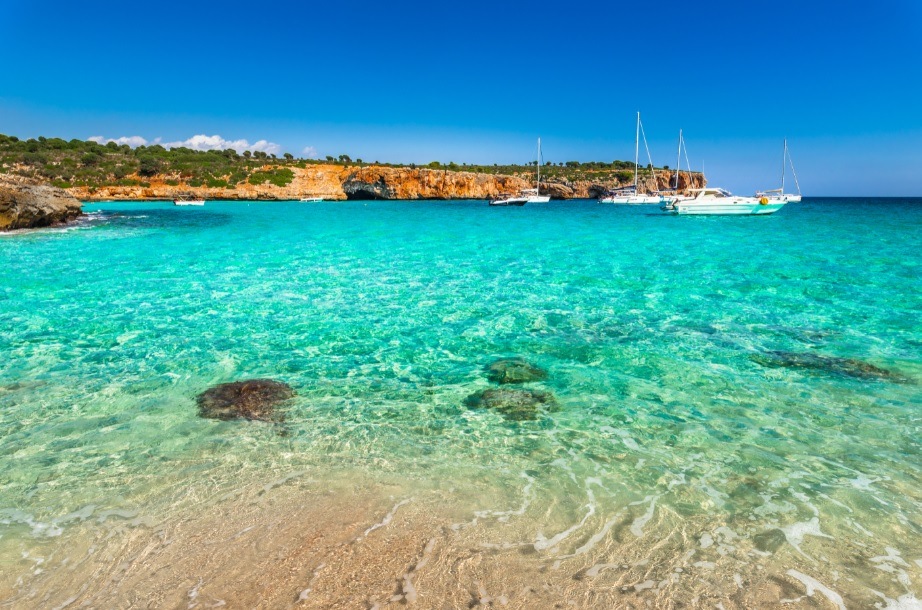 View of Cala Varques in Mallorca