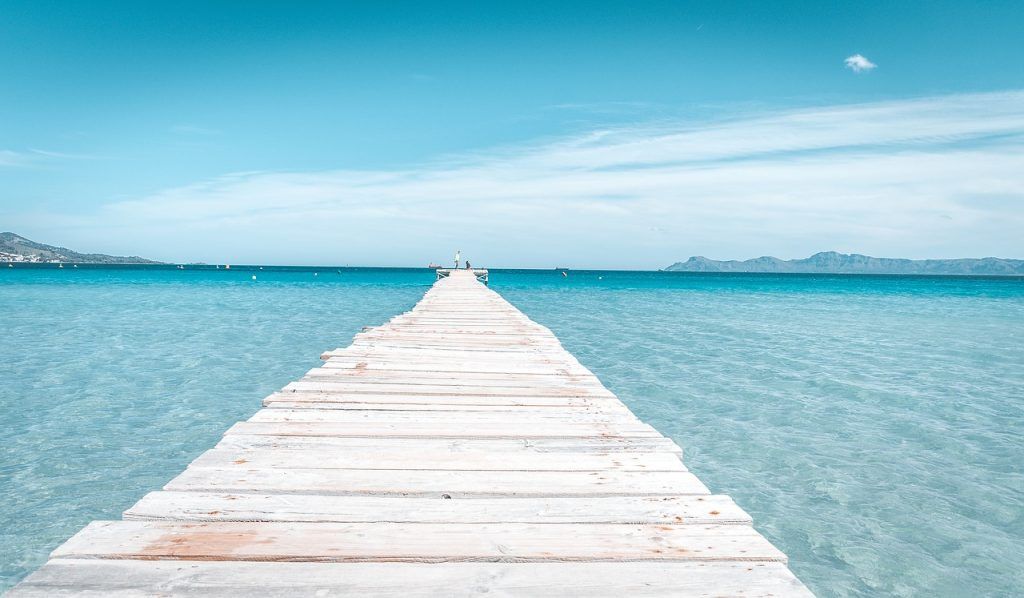 Pier in Alcudia Beach