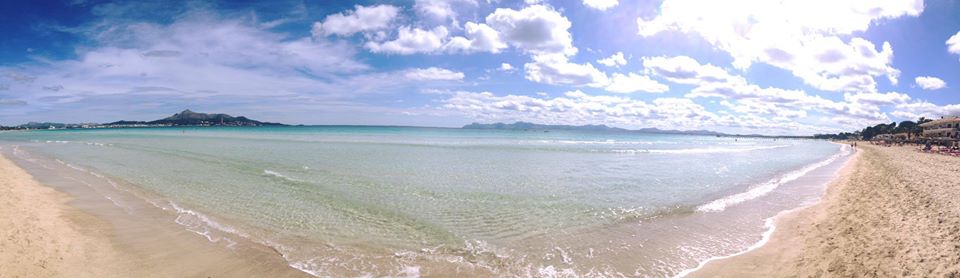 View of Alcudia Beach - top 3 of Mallorca on Instagram spots