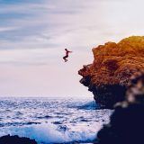 Cliff Jumping on the coast