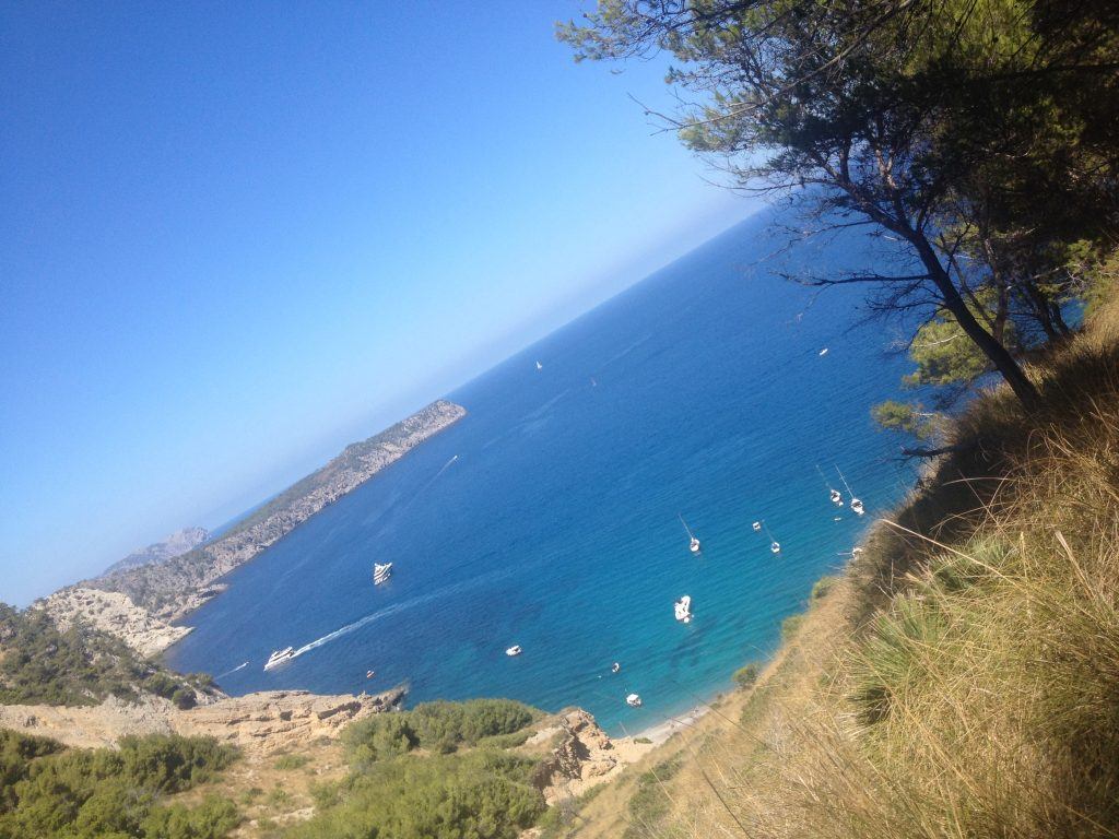 View of the Coll Baix Beach