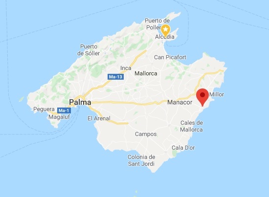 Porto Cristo localisation on the map
