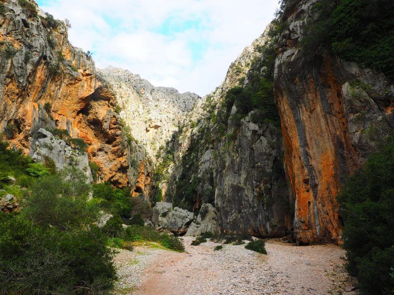 View through the Torrent de Pareis