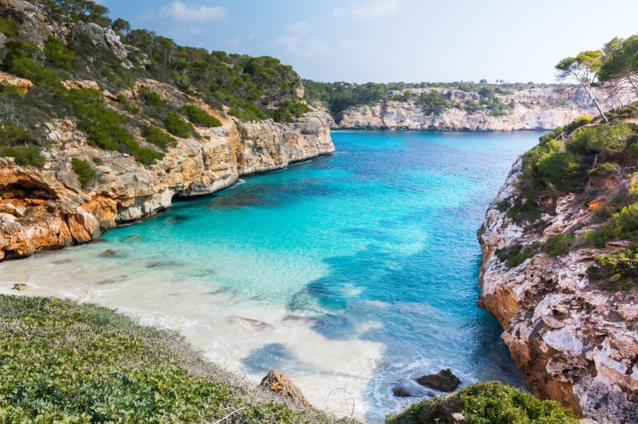 Calo des Moro Beach view in Mallorca