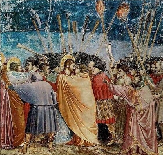 Kiss of Judas - Giotto di Bondone