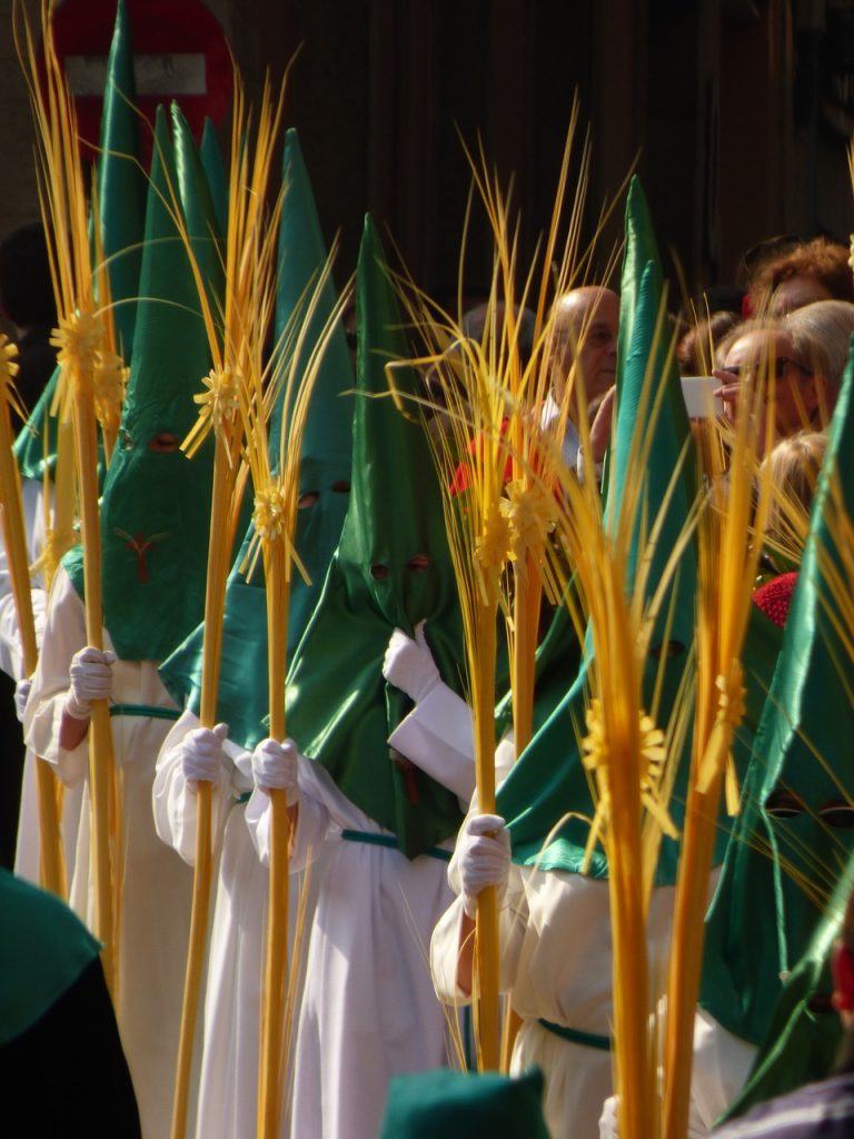 Palm Sunday during Easter in Mallorca