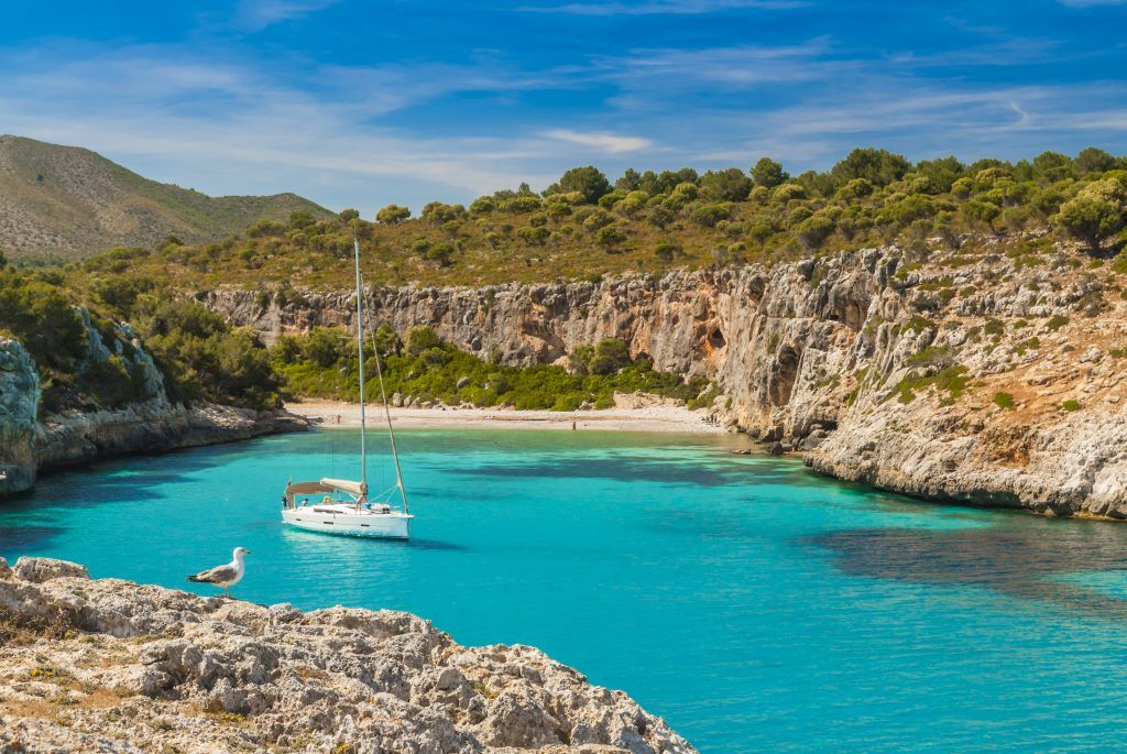 View of Cala Magraner in Mallorca