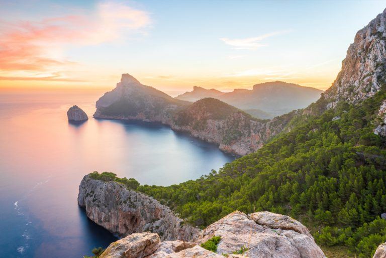 View over Formentor from Es Colomer viewpoint