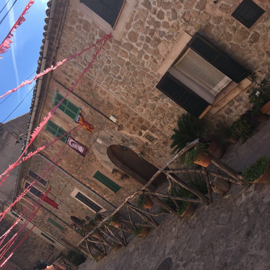 Walk in Valdemossa during Santa Catalina celebration
