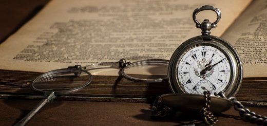 Old book and watch