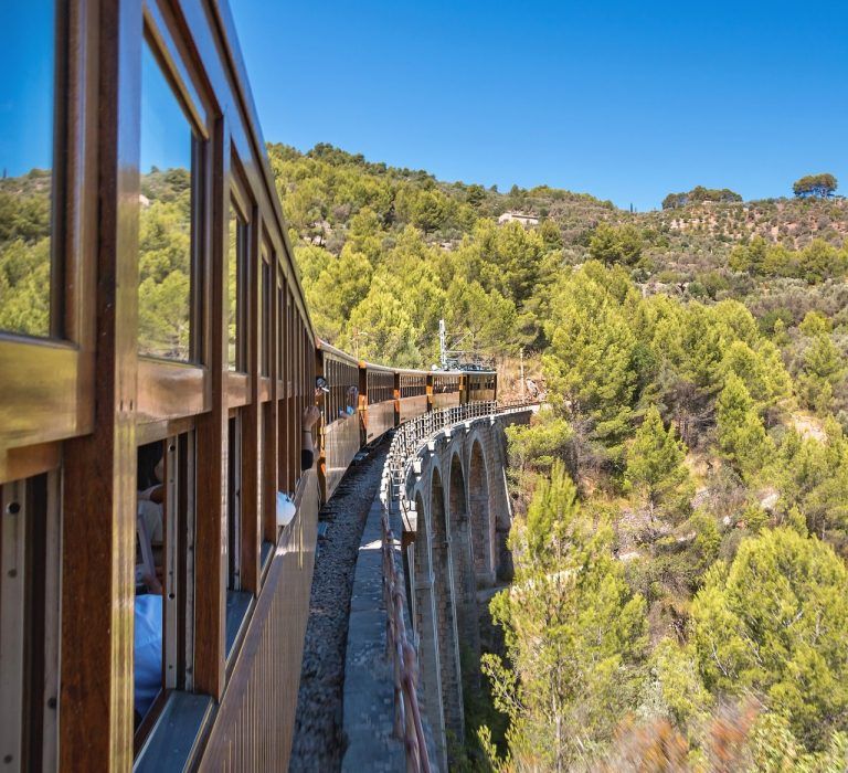 View from the famous Train de Soller