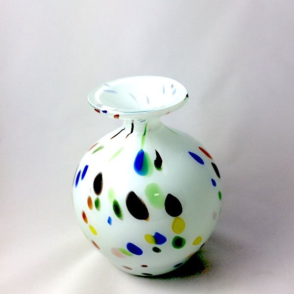 Glass flower vase by Lafiore Mallorca