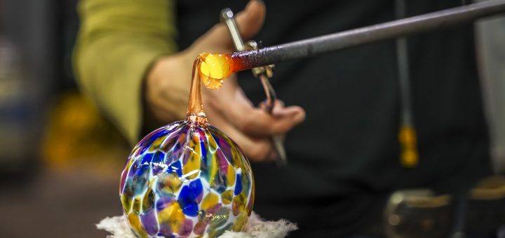 Glass blowing art in Mallorca
