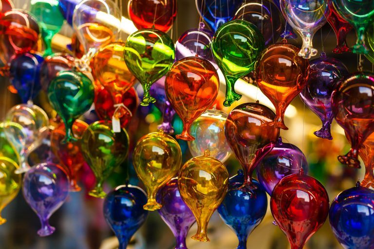 colorful created glass