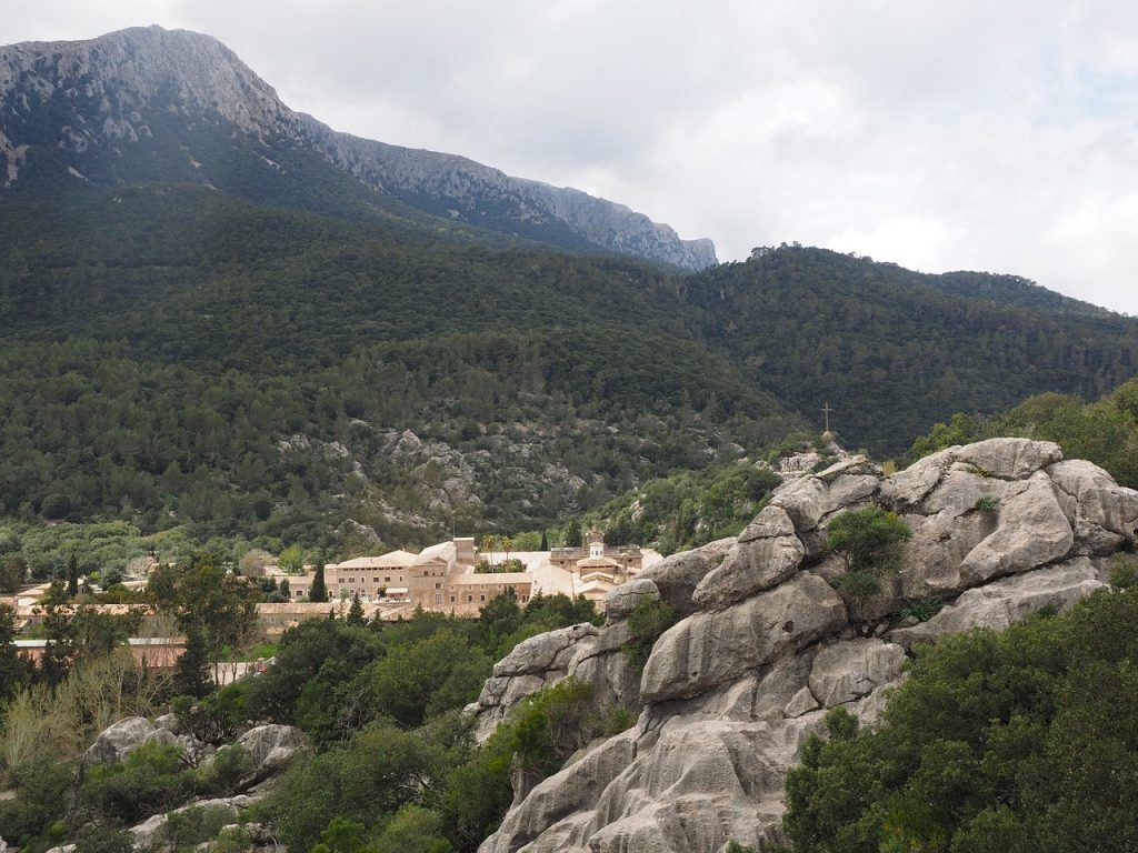 View of the sanctuary in Lluc