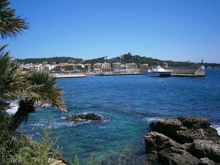 View of the port in Cala Ratjada
